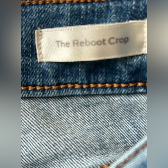 FRAME Reboot Crop Lover Light Wash Straight Leg Jeans High Rise Quiet Luxury 24 - Picture 5 of 6